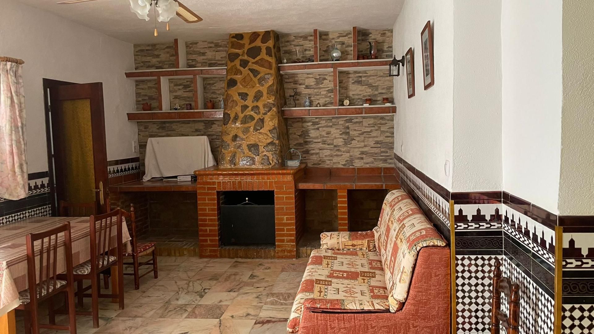 Sala d'estar de Planta baixa de lloguer en Santa Olalla del Cala amb Traster, Rentadora i Microones