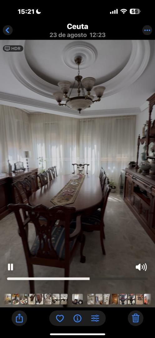 Dining room of Flat to rent in  Ceuta Capital  with Furnished and Video intercom