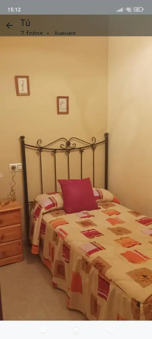 Habitación de Apartamento de alquiler en Navas de San Juan con Aire acondicionado, Calefacción y Amueblado