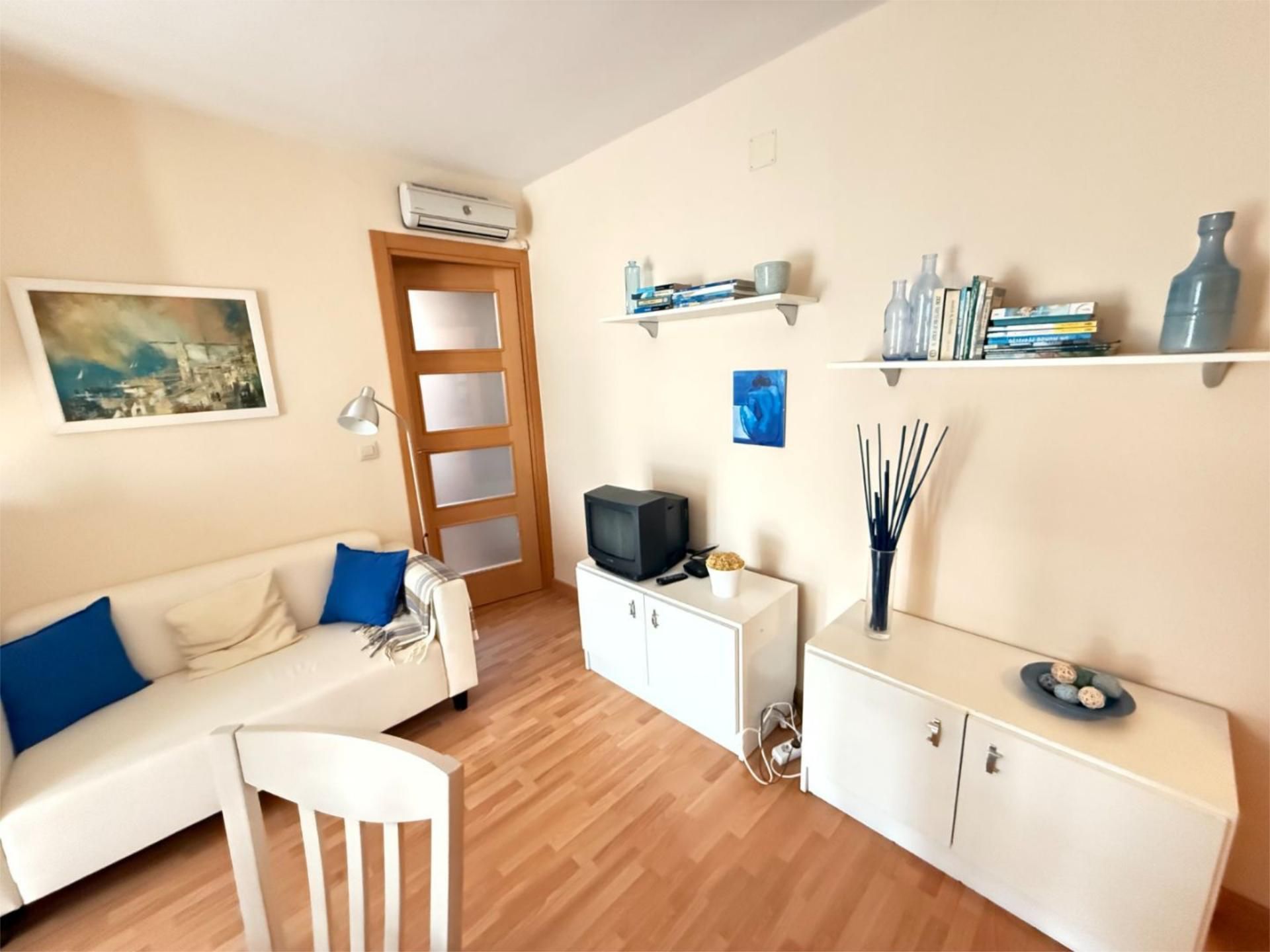 Sala de estar de Piso de alquiler en Palencia Capital con Parquet, Terraza y Amueblado