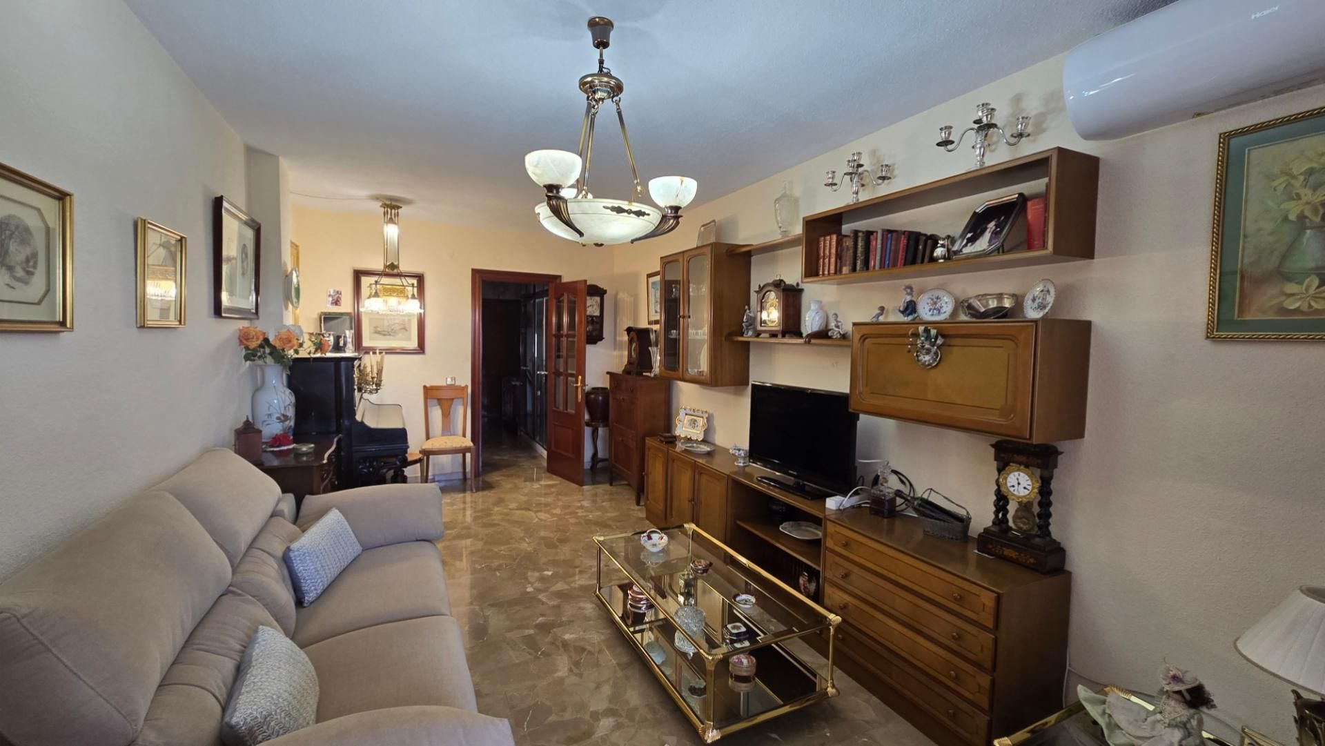Sala d'estar de Pis en venda en Málaga Capital amb Aire condicionat