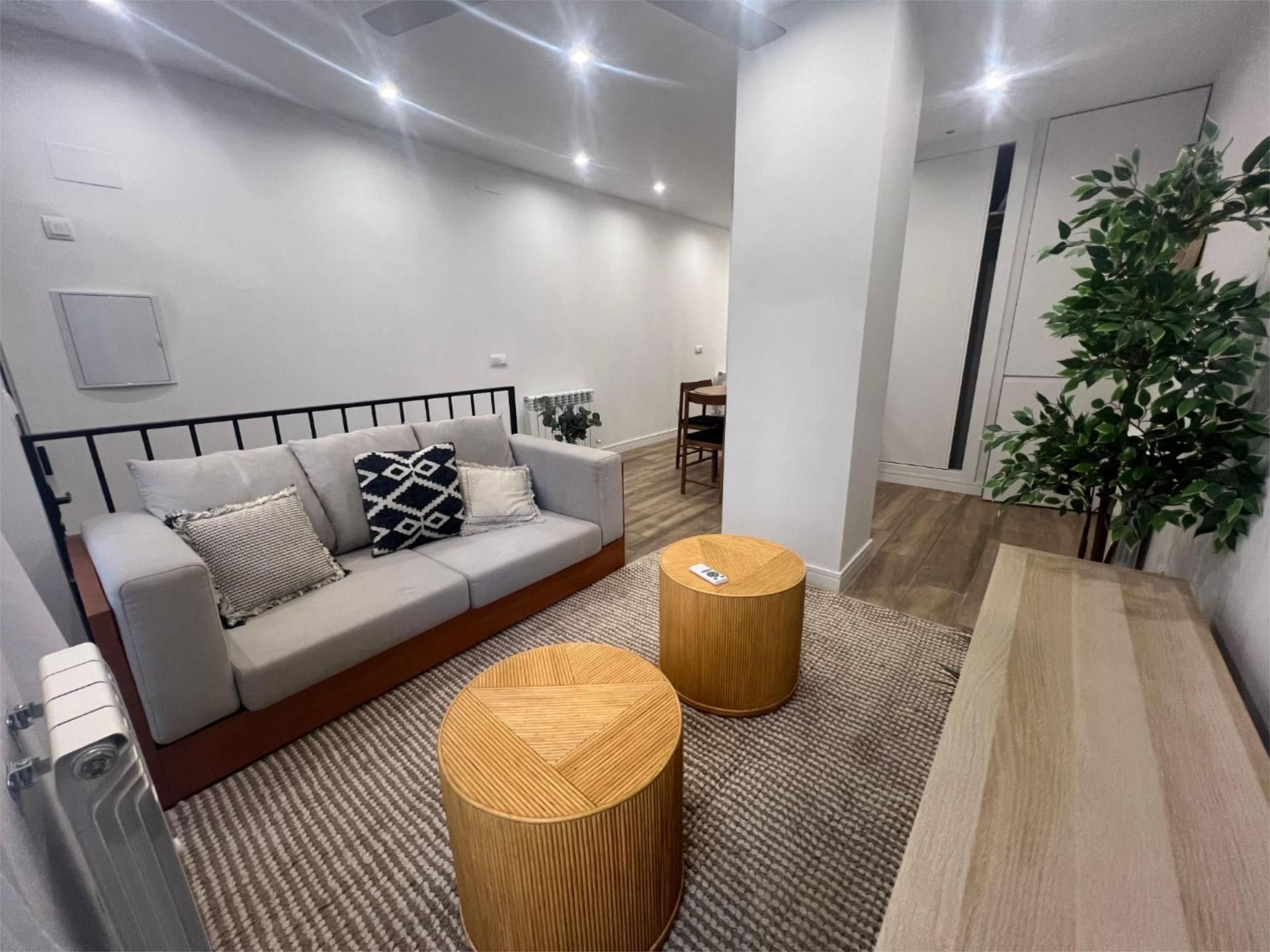Sala d'estar de Pis de lloguer en  Madrid Capital amb Aire condicionat, Calefacció i Parquet