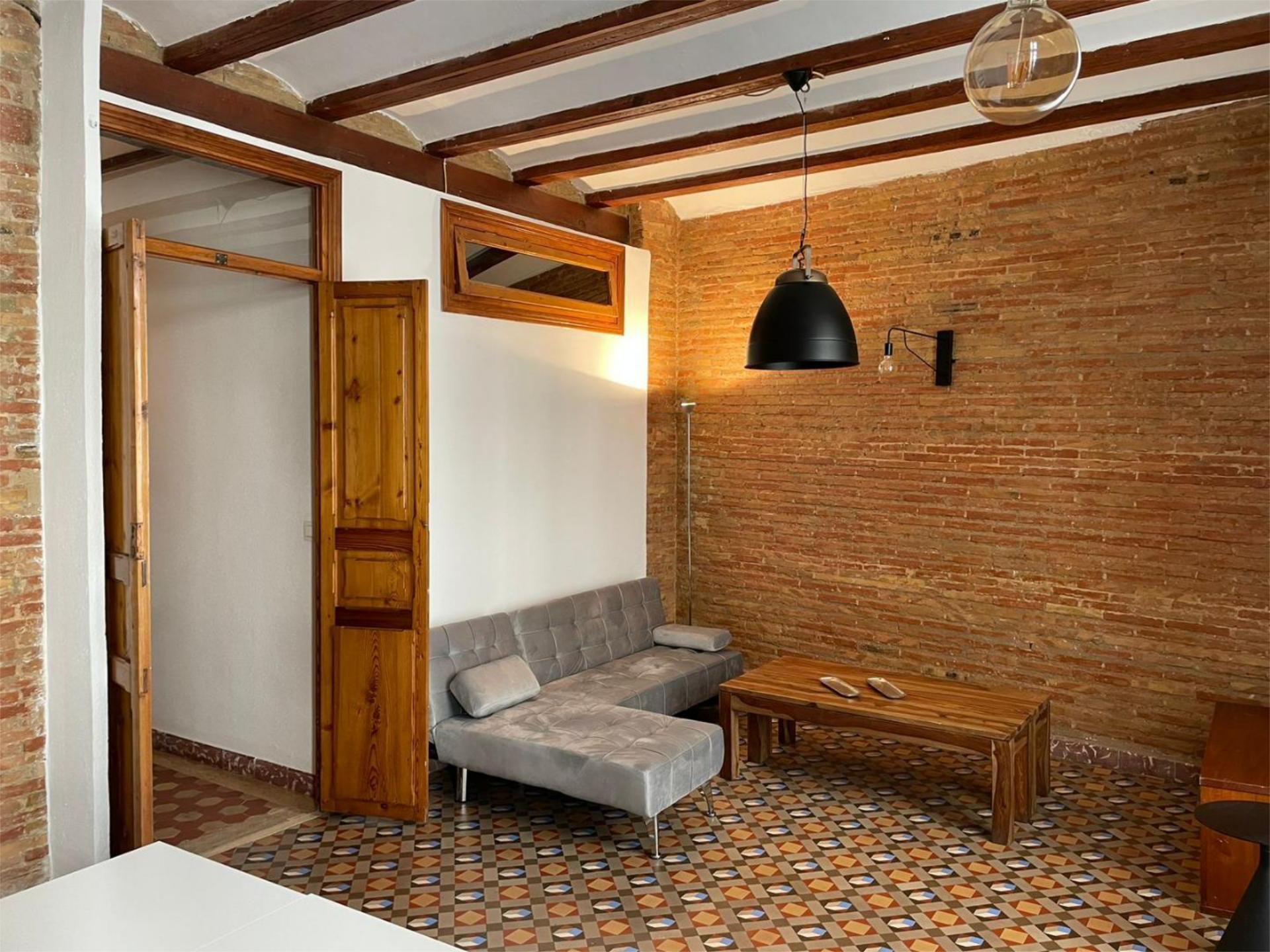 Sala de estar de Piso de alquiler en  Valencia Capital con Calefacción, Terraza y Amueblado