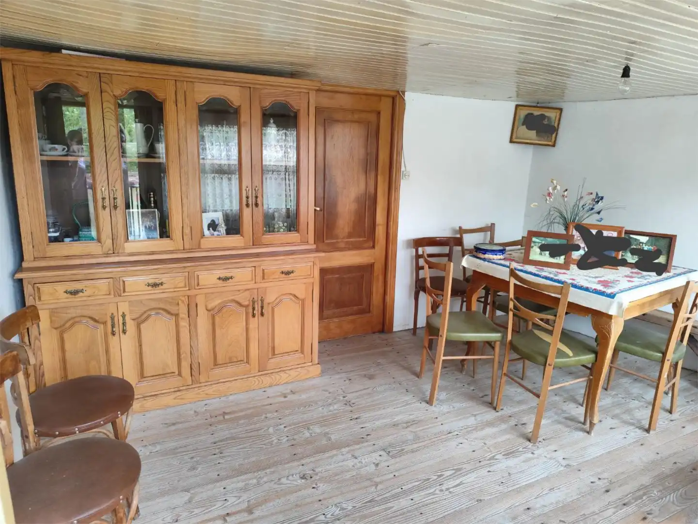 Menjador de Casa o xalet en venda en Porqueira amb Moblat i Balcó