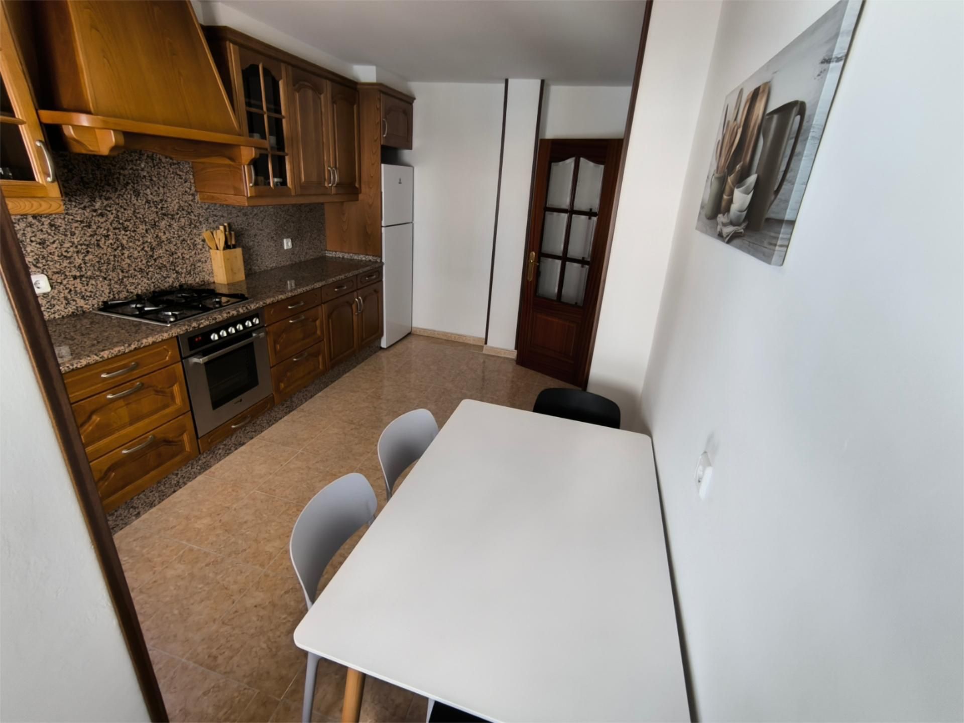 Kitchen of Flat to rent in Narón  with Heating, Furnished and Oven