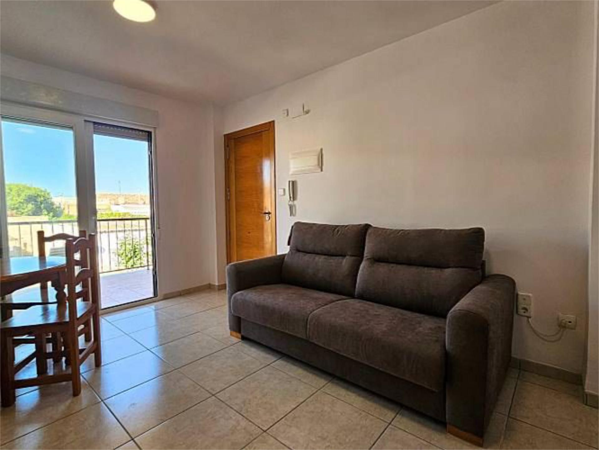 Living room of Flat to rent in Oliva  with Air Conditioner, Terrace and Furnished
