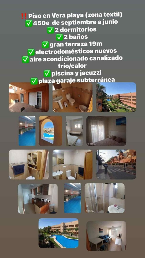 Exterior view of Flat to rent in Vera  with Air Conditioner, Heating and Private garden