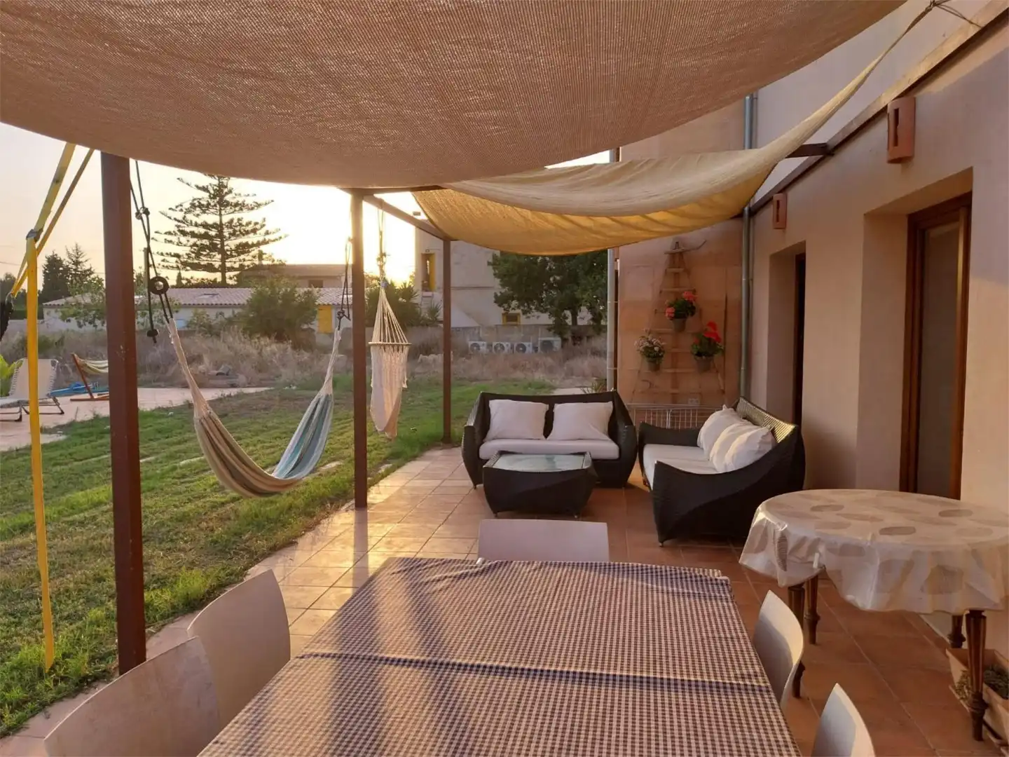 Flat for rent in Llucmajor pueblo Terrace of Flat for rent in Llucmajor with Air Conditioner, Heating and Private garden