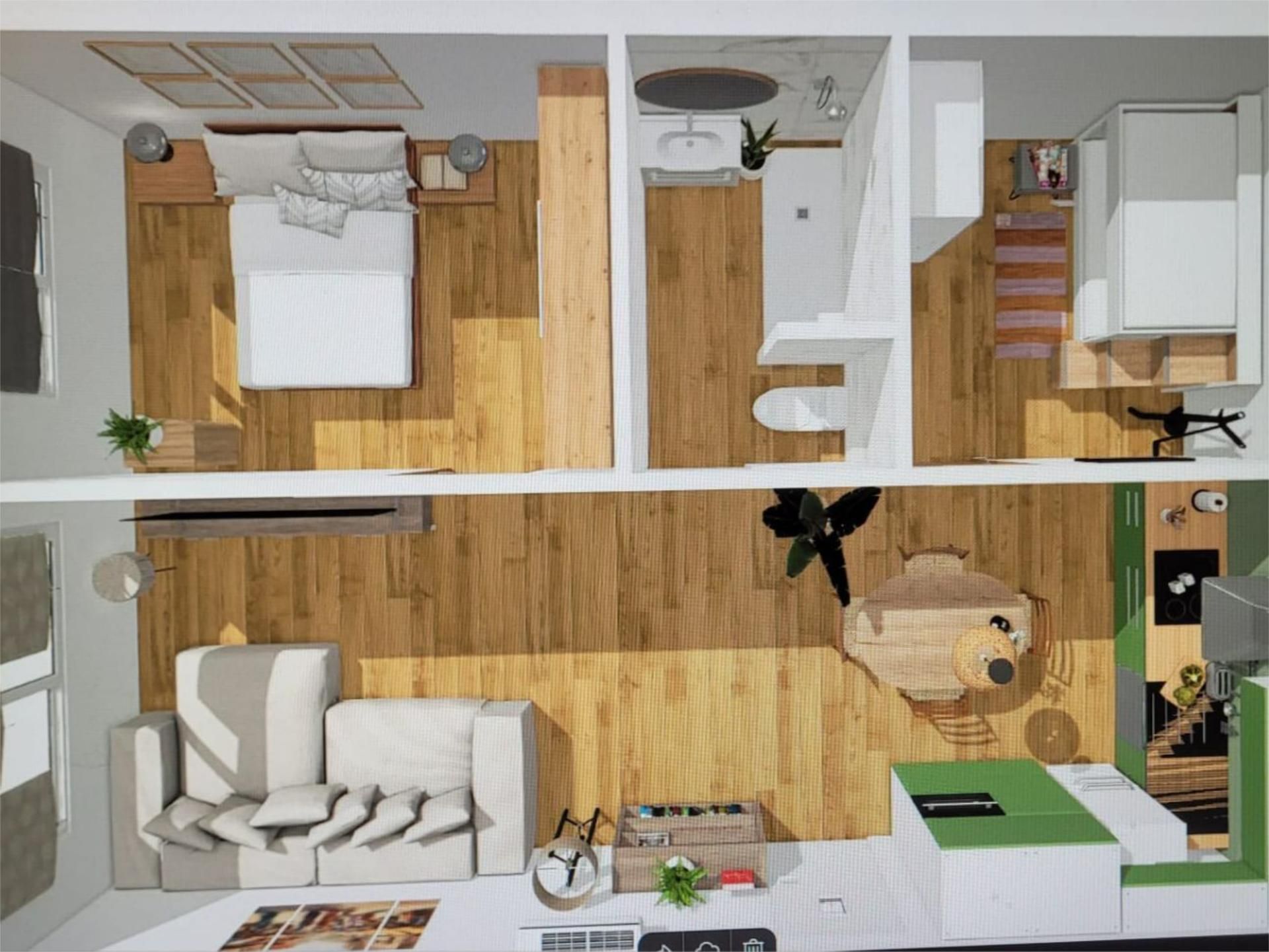 Bedroom of Flat for sale in Sabadell