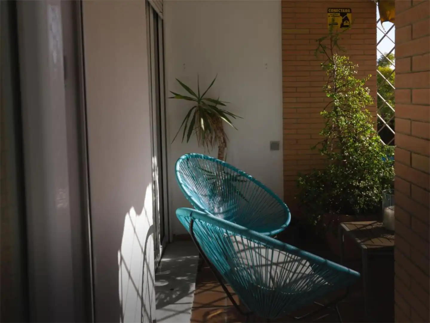 Balcony of Flat for sale in Sevilla  with Air Conditioner, Heating and Private garden