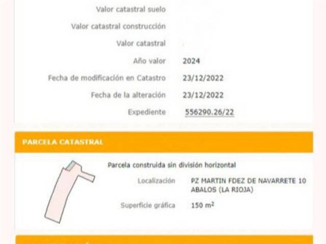 Casa adosada en Venta en Plaza Martínez Fernández Nav, 3 en Ábalos