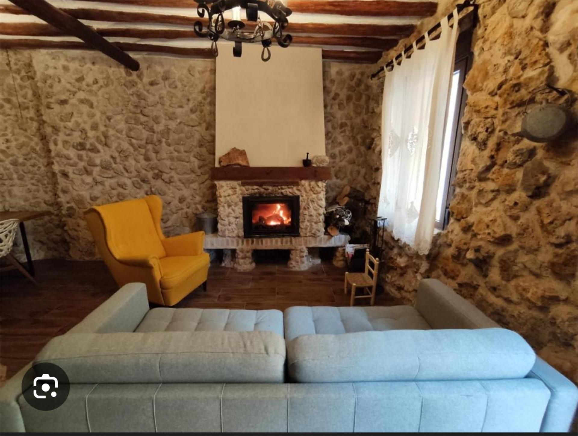 Living room of Single-family semi-detached for sale in Mazuecos  with Heating, Storage room and Furnished