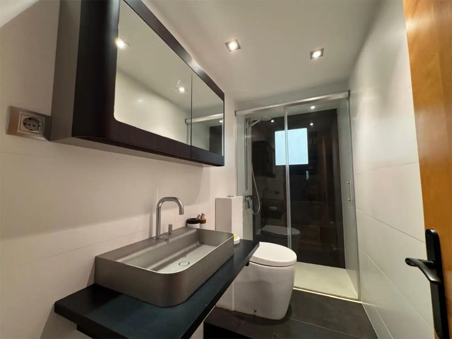 Badezimmer von Wohnung zum Verkauf in Manresa mit Klimaanlage, Terrasse und Balkon