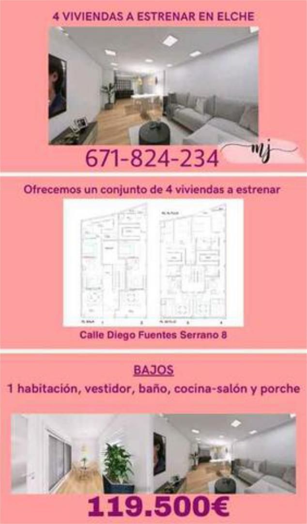 Piso en venta en Elche / Elx con Calefacción, Terraza y Trastero
