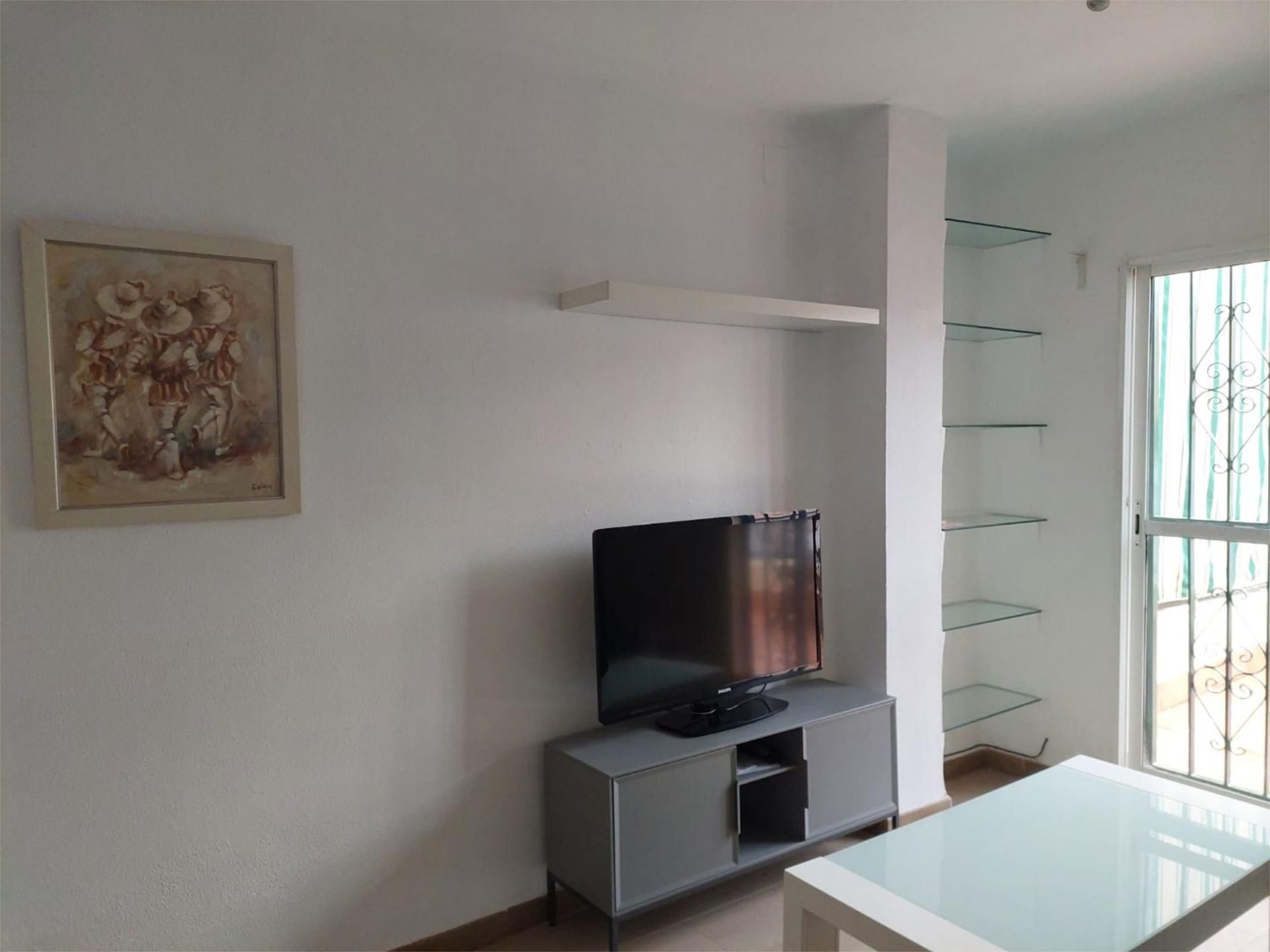 Sala de estar de Apartamento de alquiler en  Sevilla Capital con Aire acondicionado, Calefacción y Terraza