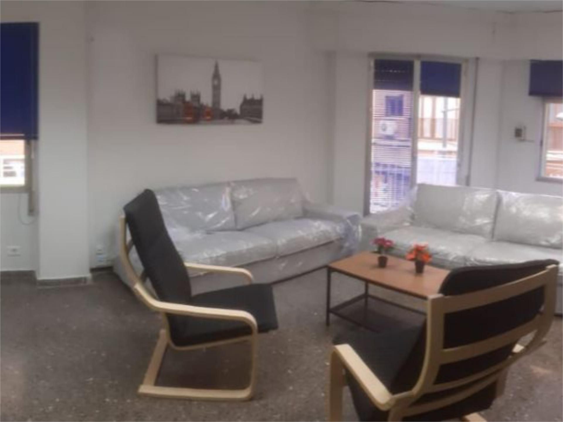 Sala d'estar de Pis de lloguer en  Murcia Capital amb Aire condicionat, Calefacció i Moblat