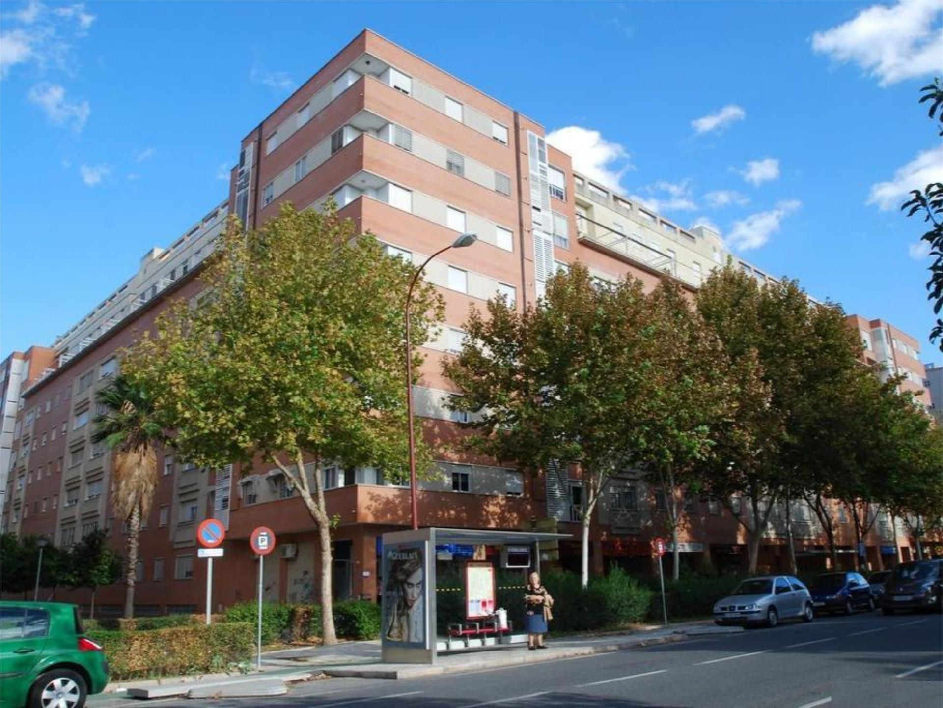 Vista exterior de Pis de lloguer en  Sevilla Capital amb Aire condicionat, Jardí privat i Terrassa