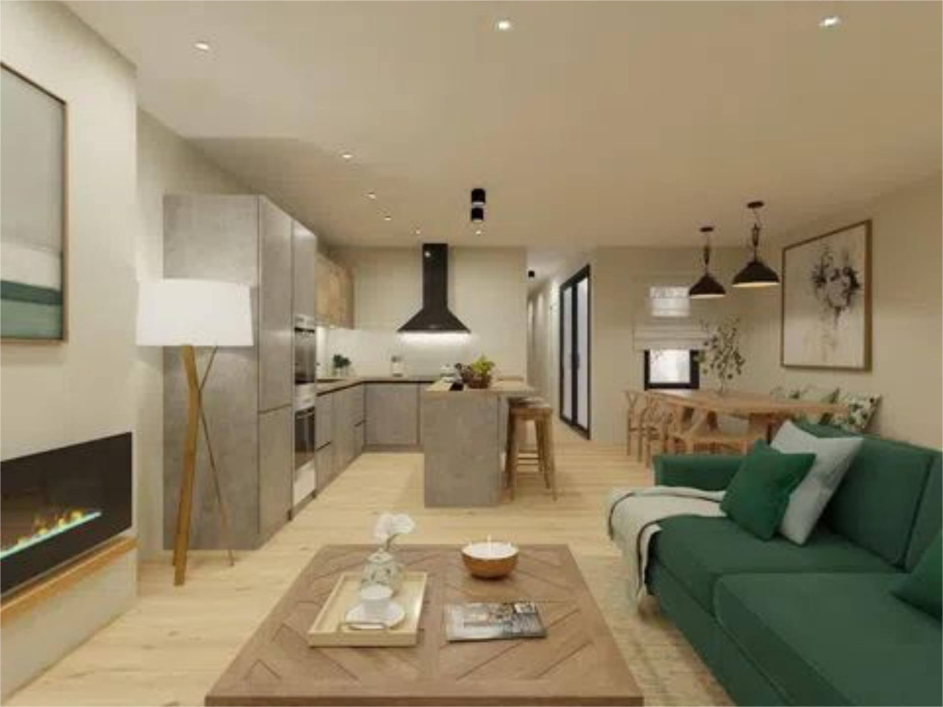 Kitchen of Flat for sale in  Madrid Capital  with Air Conditioner, Terrace and Swimming Pool