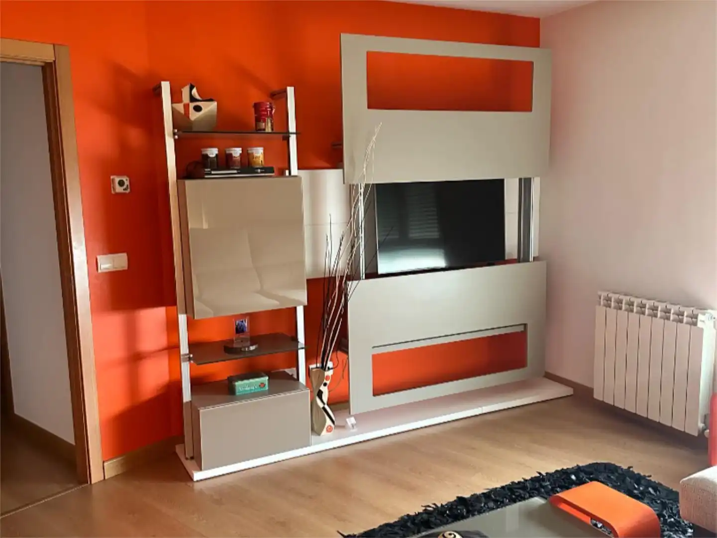 Flat for sale in Calle Ángel Pestaña, 2, Bembibre Living room of Flat for sale in Bembibre with Heating, Parquet flooring and Terrace