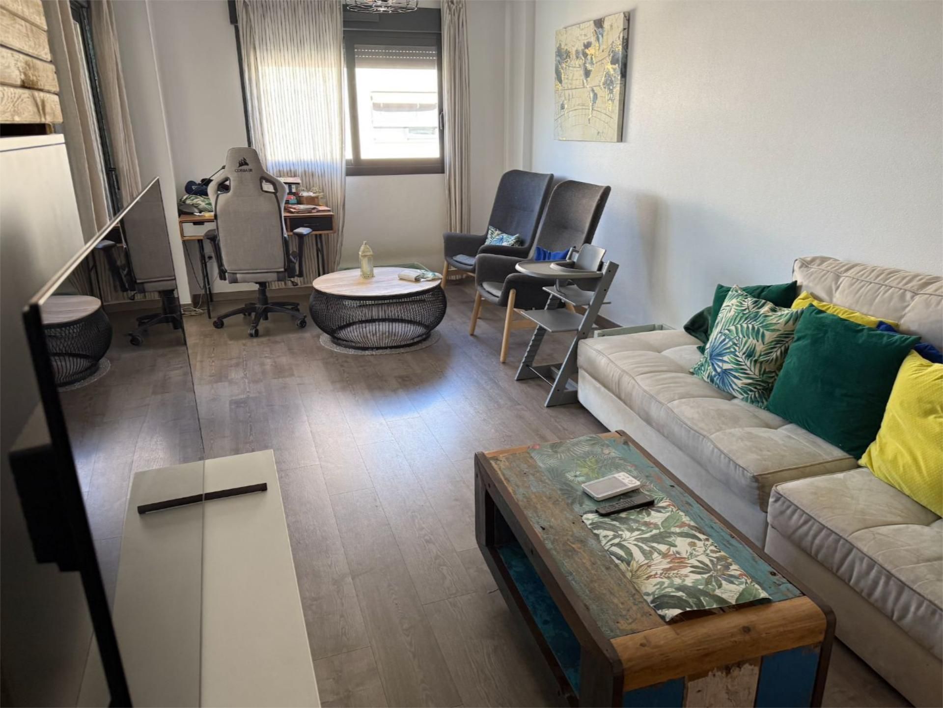 Living room of Flat for sale in  Murcia Capital  with Air Conditioner, Terrace and Swimming Pool