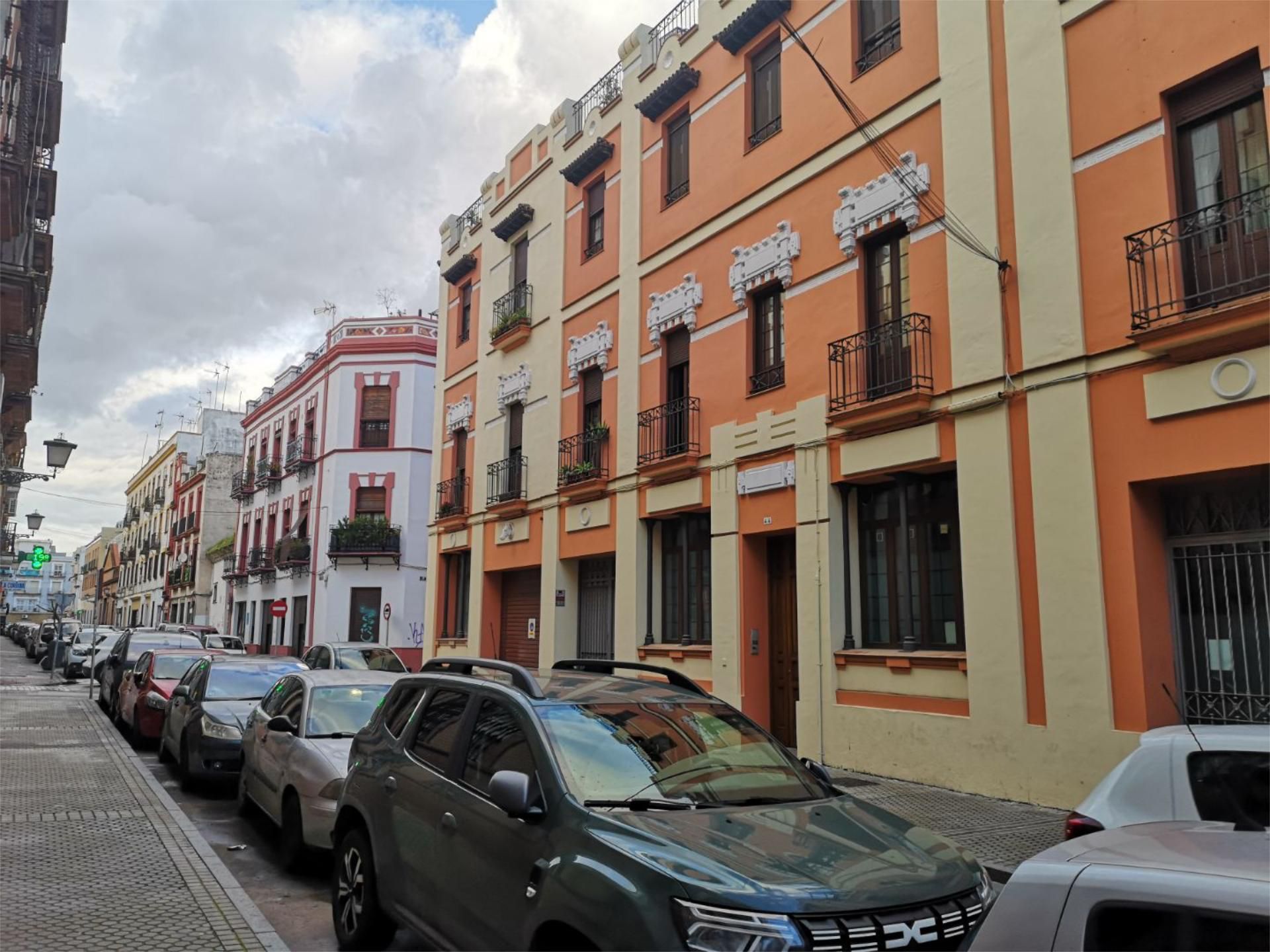 Exterior view of Garage for sale in  Sevilla Capital