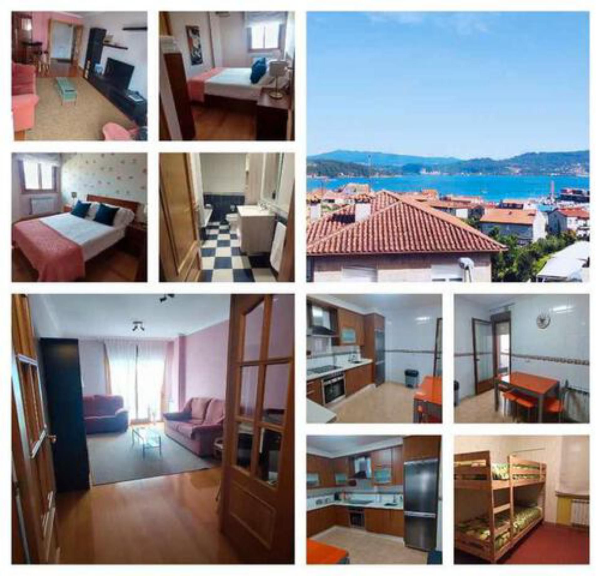 Bedroom of Apartment to rent in Poio  with Heating, Terrace and Furnished