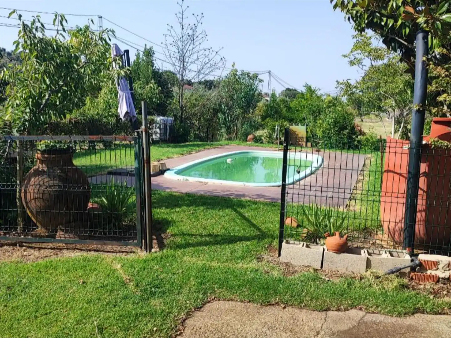 Swimming pool of Houses for sale in Alcuéscar  with Terrace and Swimming Pool