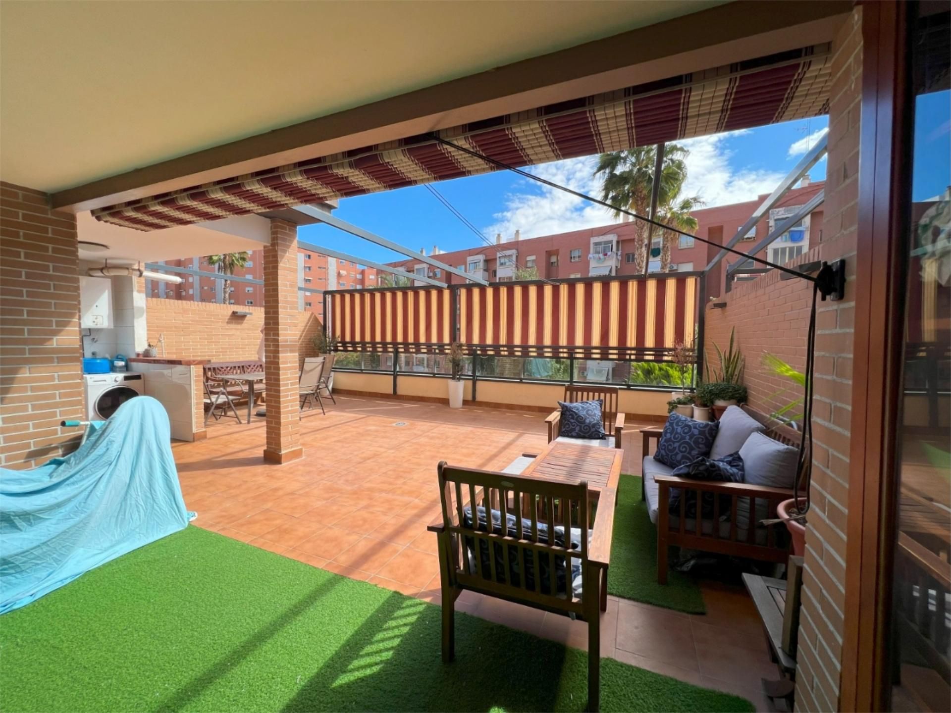 Terrace of Flat to rent in Alicante / Alacant  with Air Conditioner, Heating and Parquet flooring