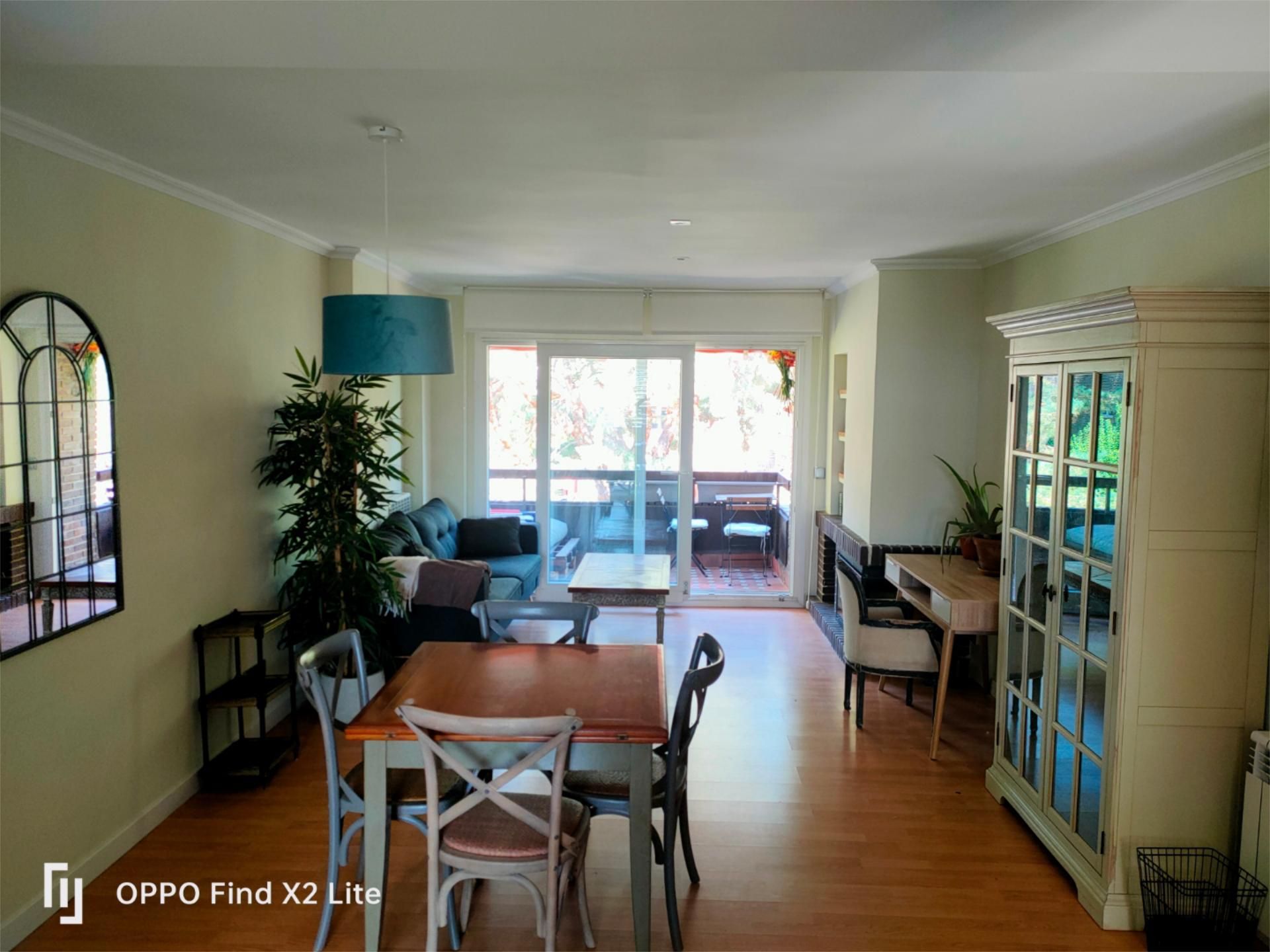 Dining room of Flat to rent in Alpedrete  with Heating, Private garden and Parquet flooring