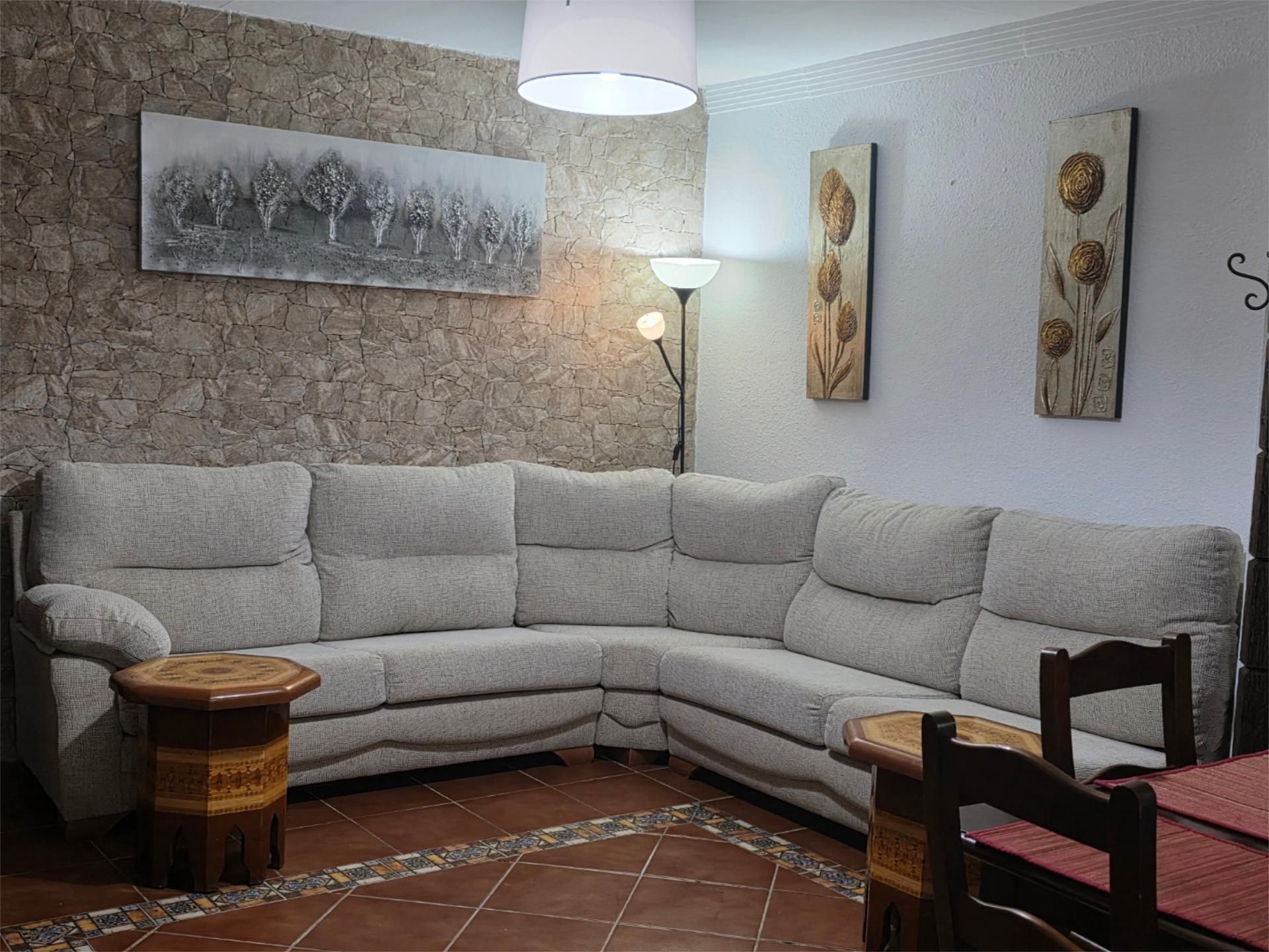 Sala de estar de Piso de alquiler en Málaga Capital con Terraza, Lavadora y Microondas