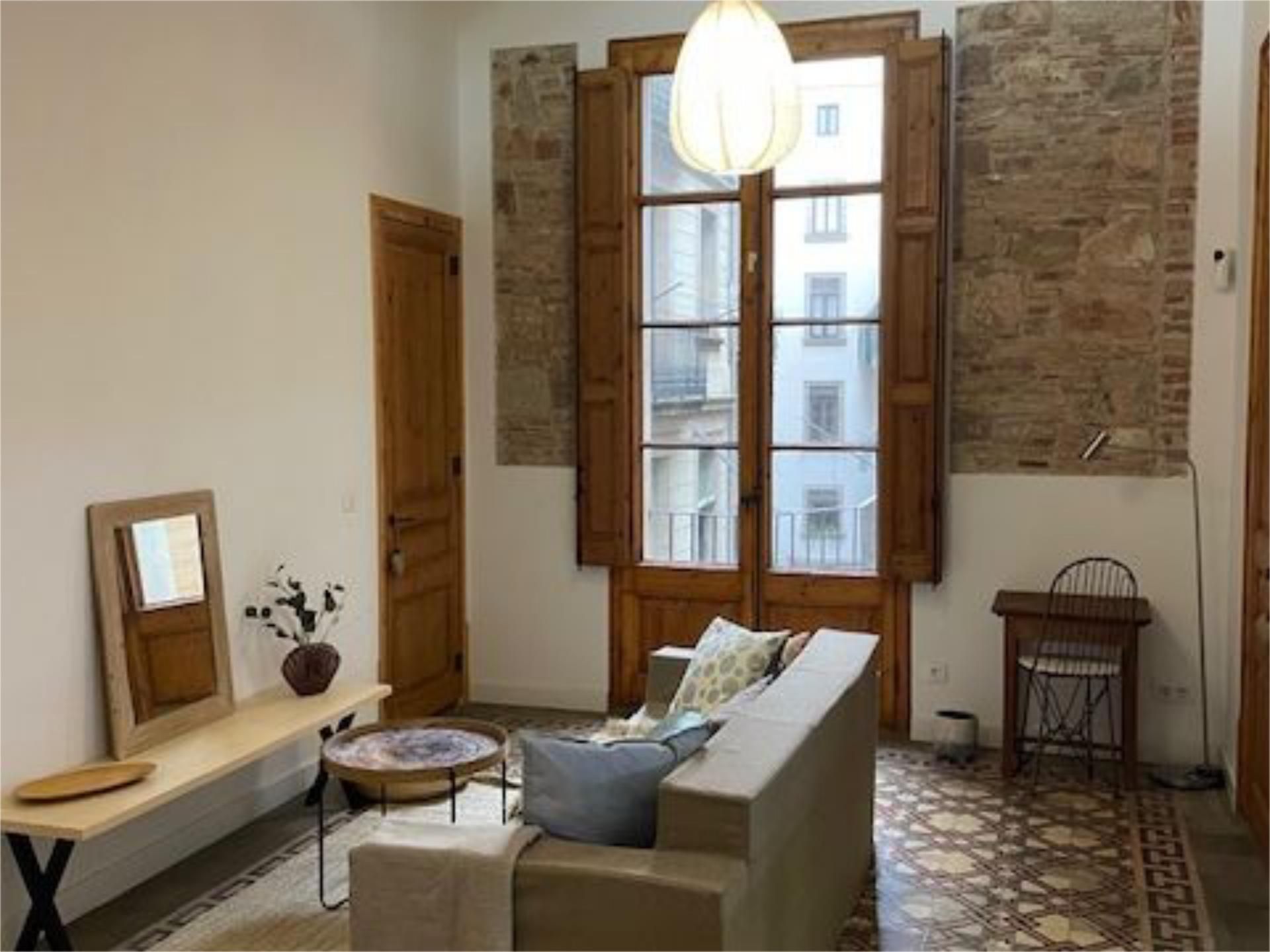 Living room of Flat for sale in  Barcelona Capital  with Air Conditioner, Terrace and Balcony