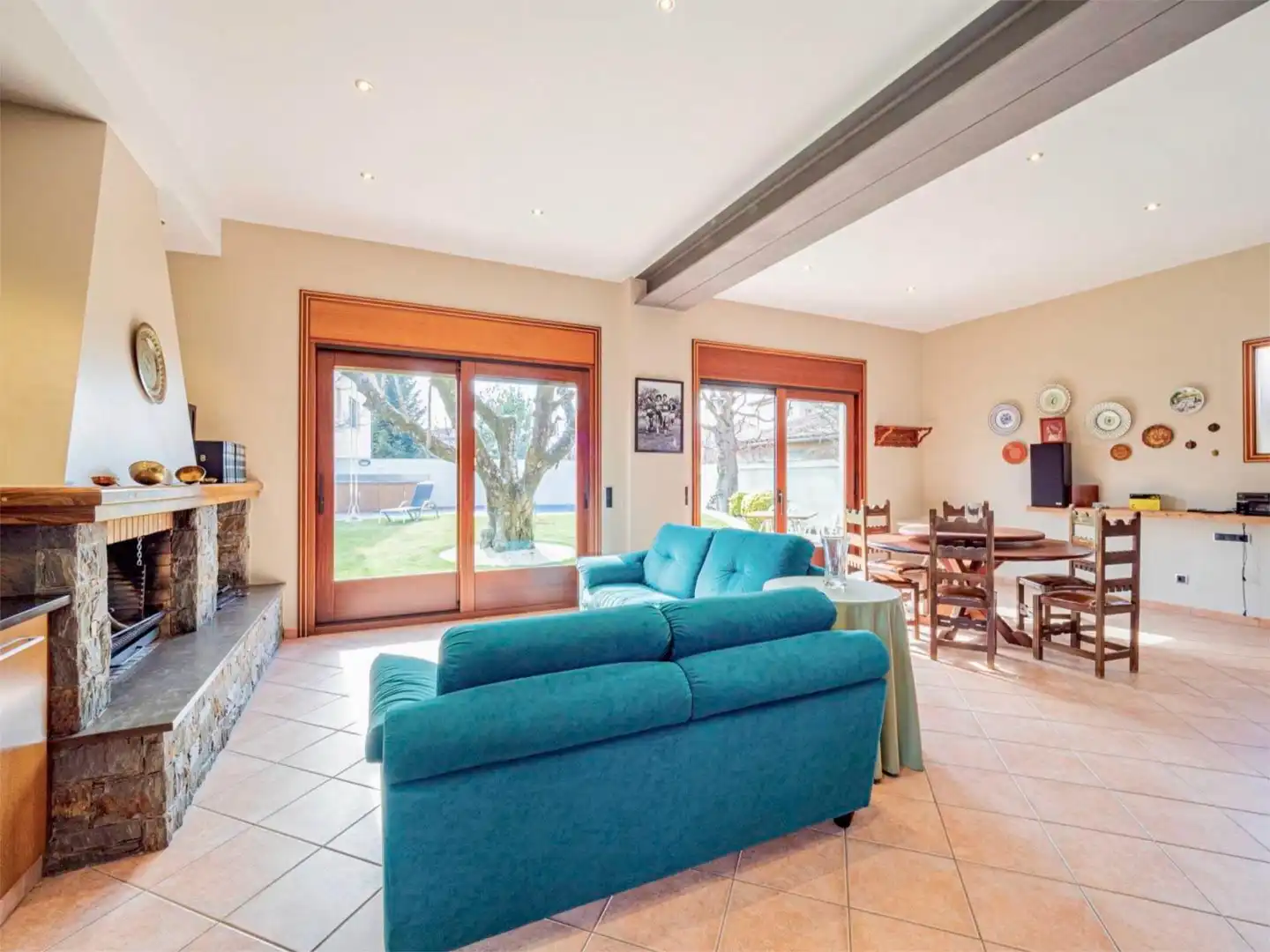 Flat for sale in Carrer del Castell, 9, Gurb Living room of Flat for sale in Gurb with Air Conditioner, Terrace and Swimming Pool