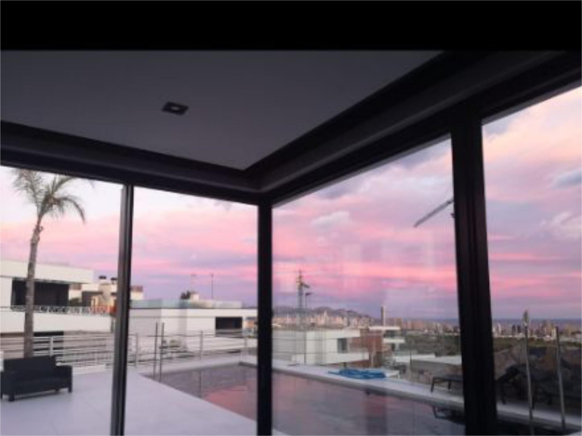 Terraza de Casa o chalet de alquiler en Finestrat con Aire acondicionado, Calefacción y Jardín privado