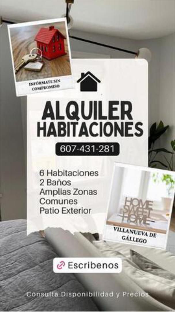 Casa o chalet para compartir en Villanueva de Gállego