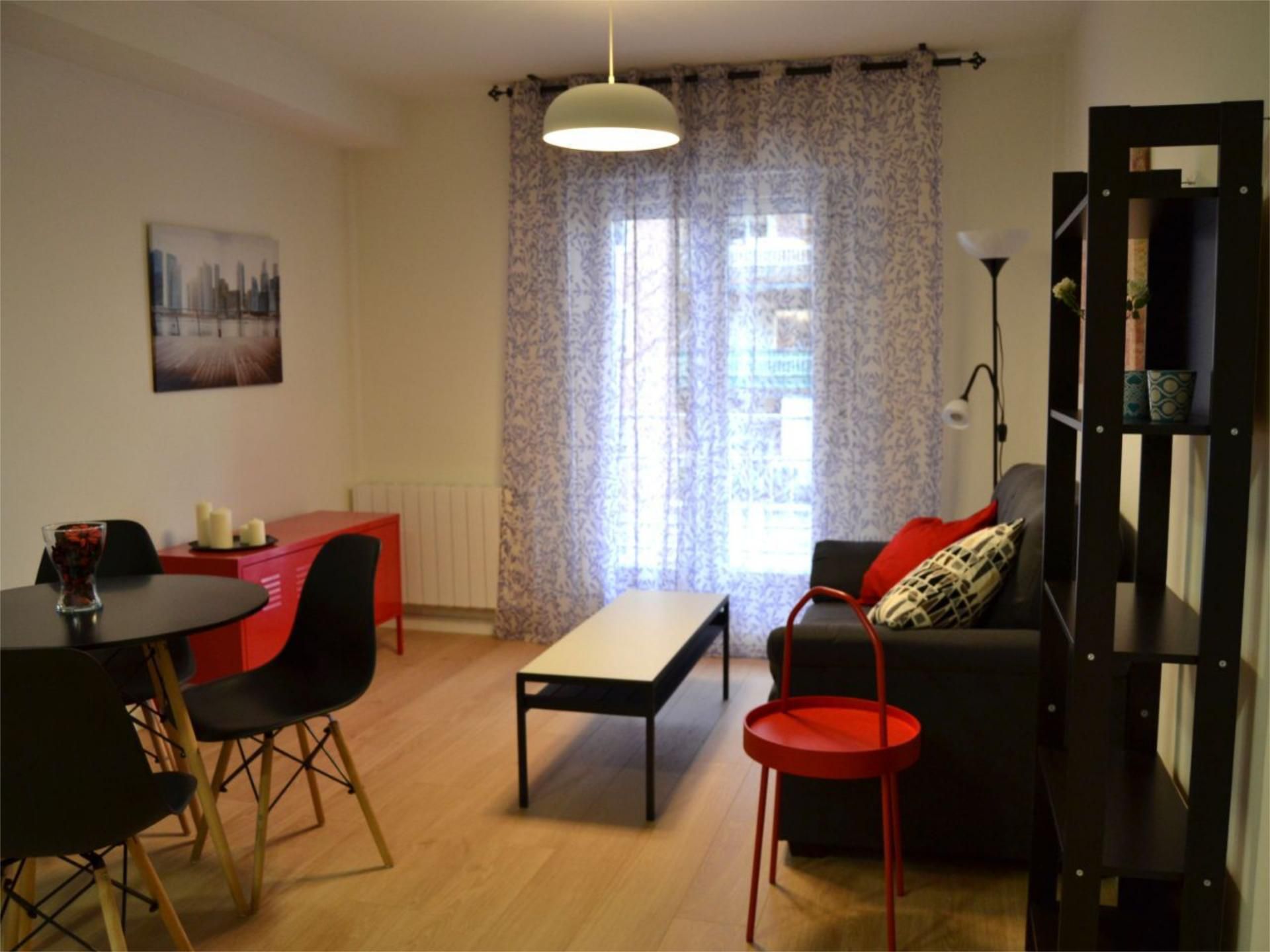 Sala de estar de Piso de alquiler en  Madrid Capital con Aire acondicionado, Calefacción y Terraza