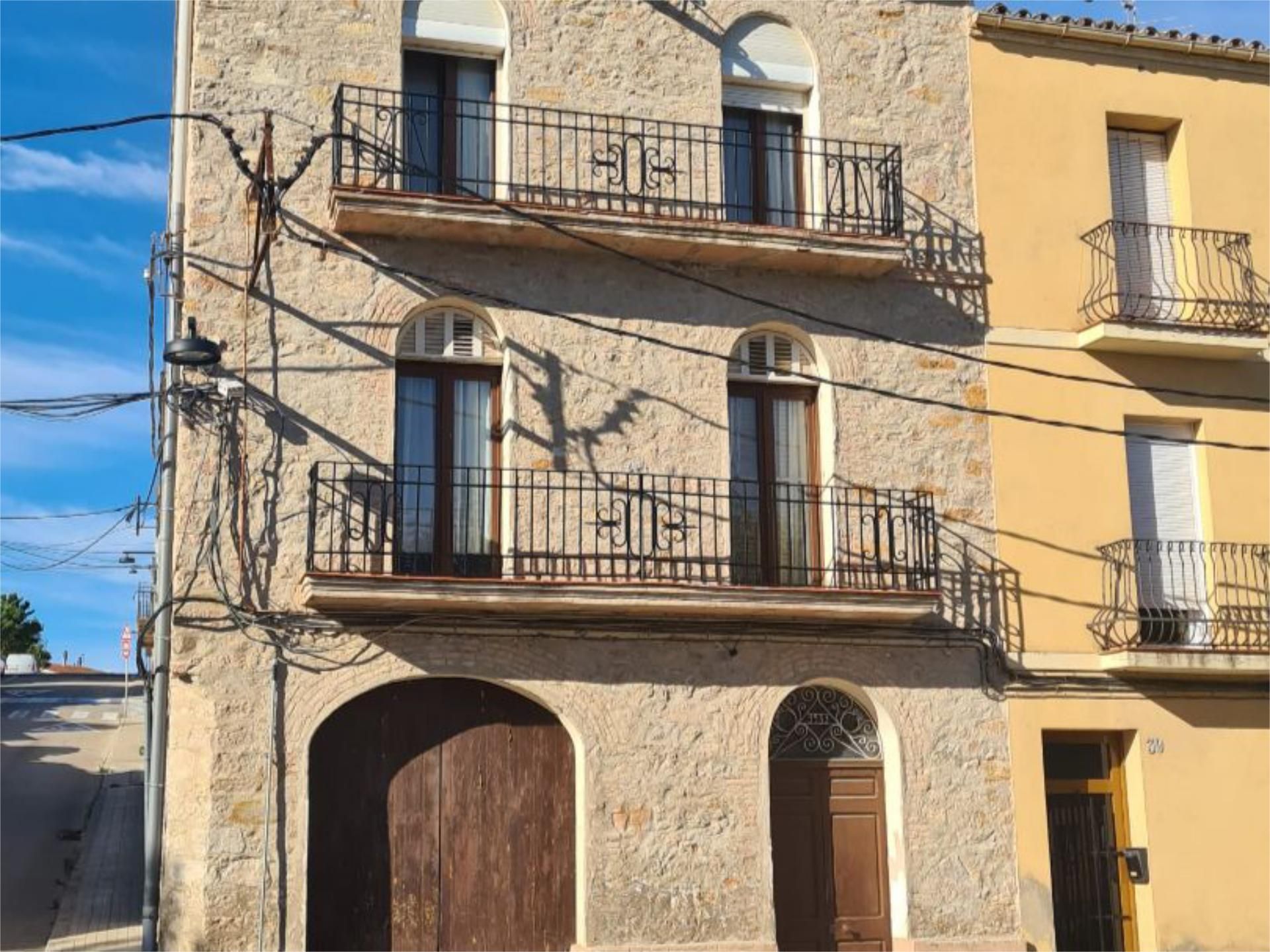 Exterior view of Country house for sale in Sant Martí de Tous  with Heating, Private garden and Parquet flooring