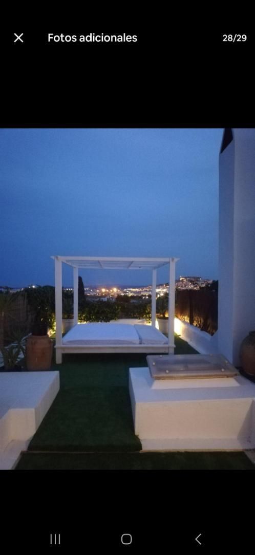 Terrace of Flat for sale in Santa Eulària des Riu  with Air Conditioner, Heating and Private garden