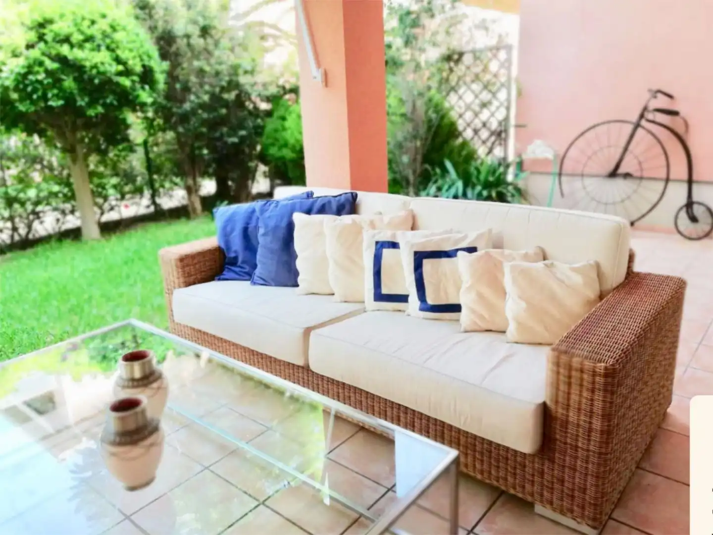Apartamento de alquiler en Calle Pescara, 2, Montañar - El Arenal Terraza de Apartamento de alquiler en Jávea / Xàbia con Aire acondicionado, Calefacción y Jardín privado