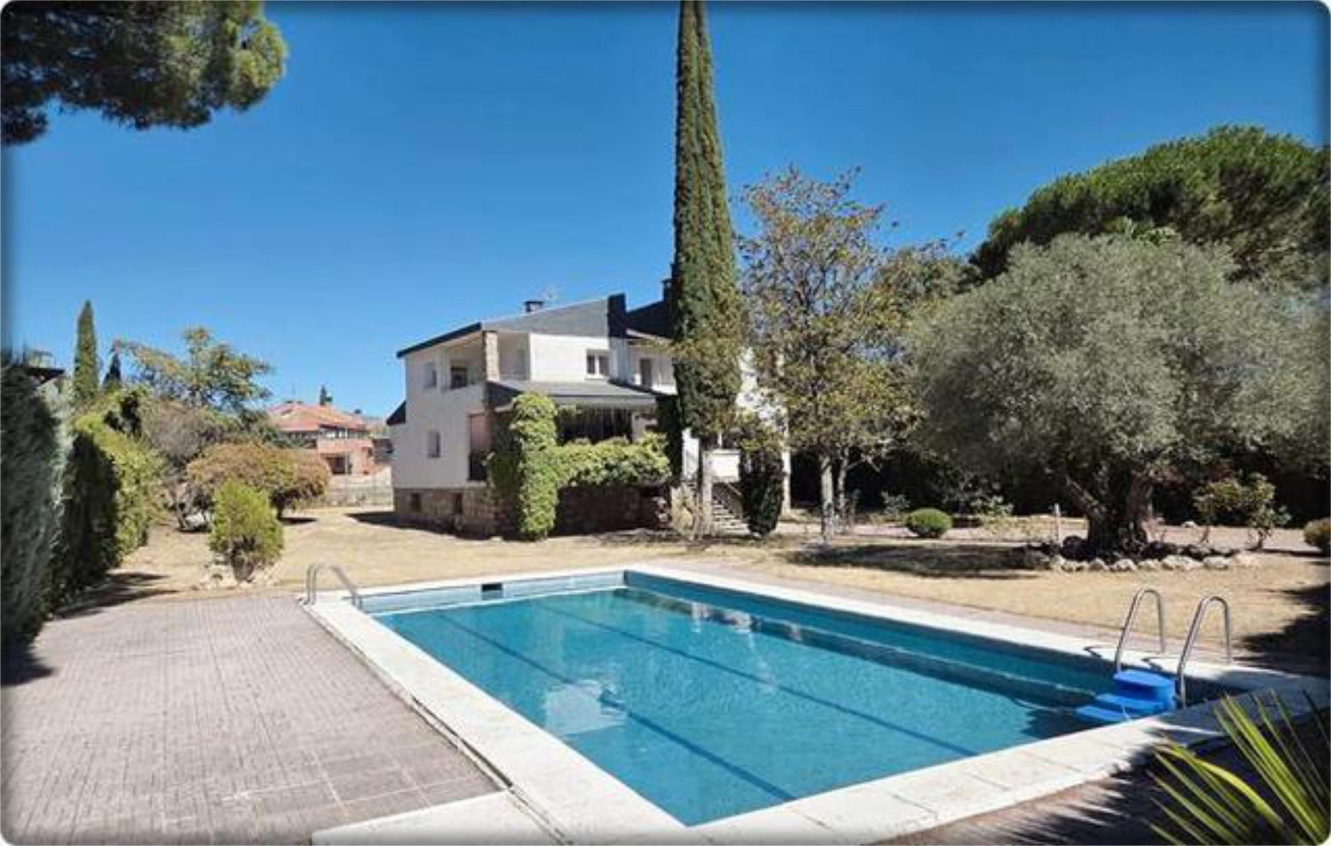 Swimming pool of Single-family semi-detached for sale in Alpedrete  with Terrace and Swimming Pool