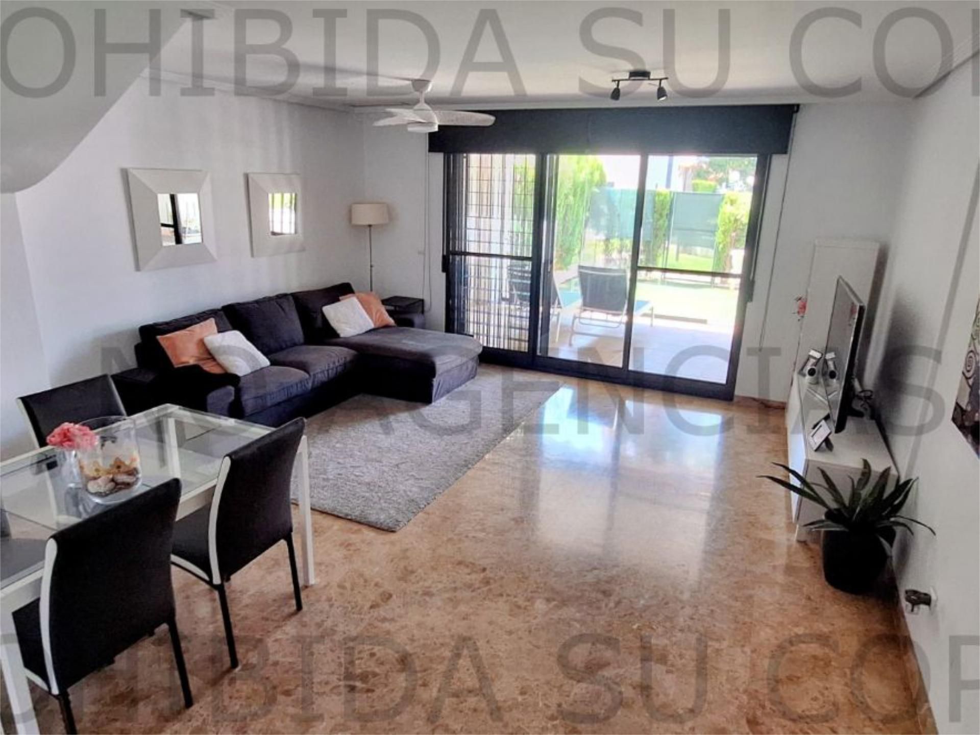 Sala d'estar de Pis en venda en Alicante / Alacant amb Aire condicionat, Terrassa i Piscina