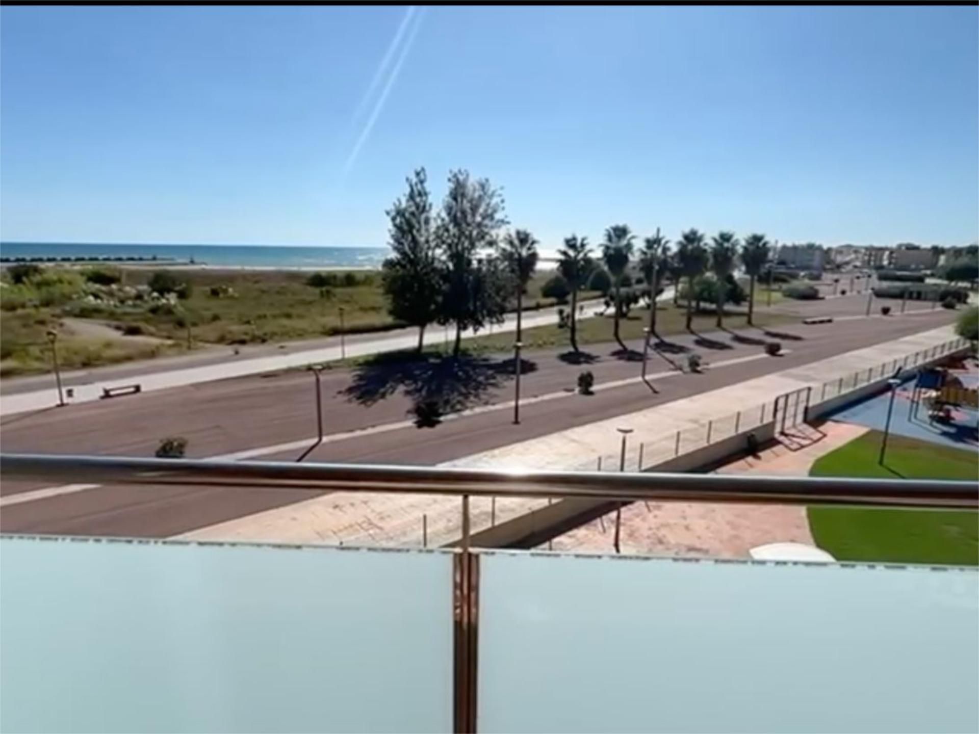 Exterior view of Flat for sale in Cubelles  with Air Conditioner, Terrace and Swimming Pool