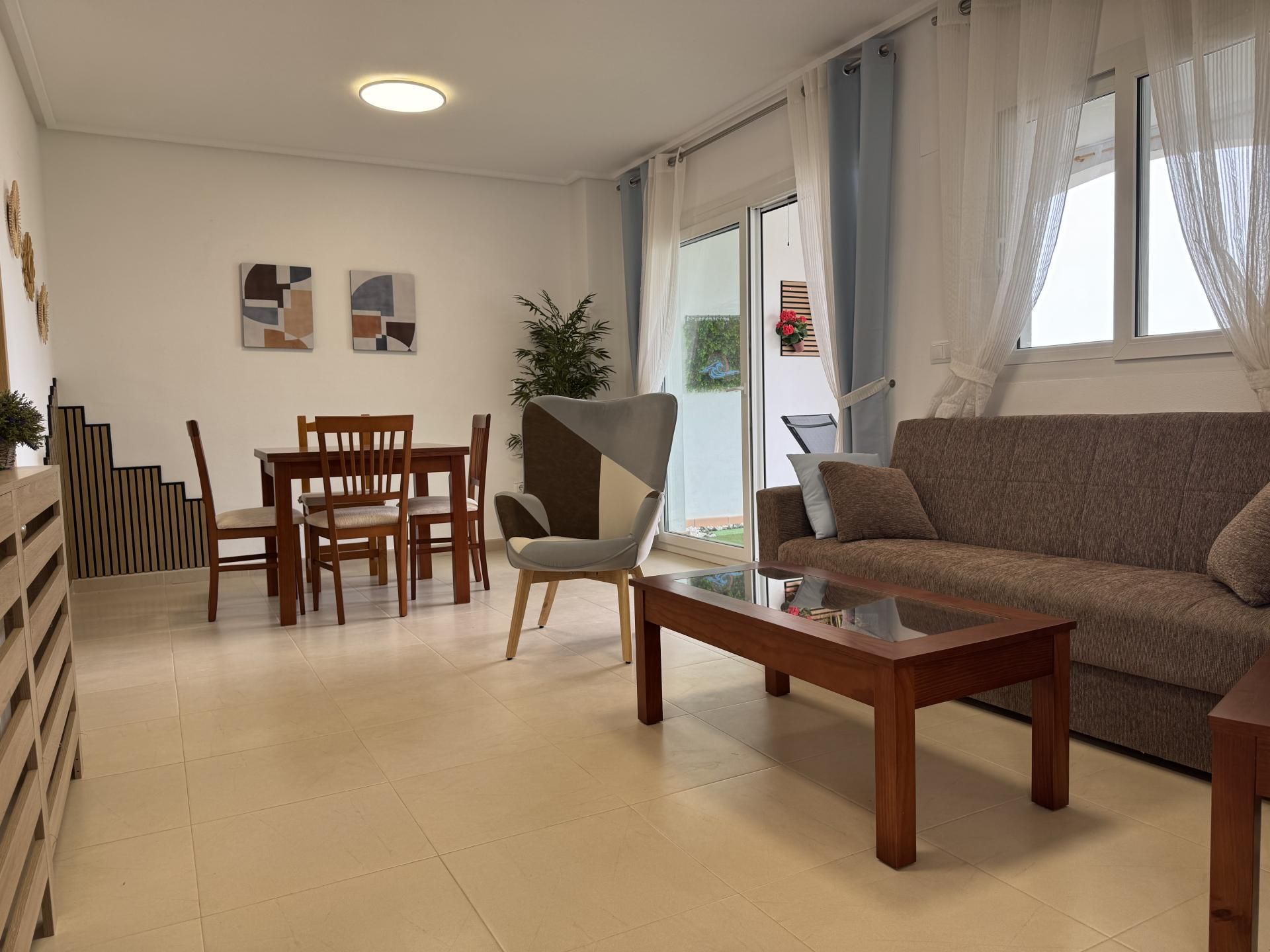 Living room of Flat to rent in  Murcia Capital  with Air Conditioner, Private garden and Terrace