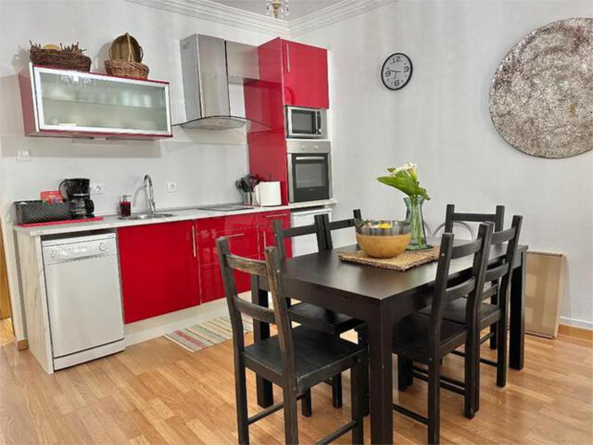 Cocina de Piso de alquiler en Pontevedra Capital  con Amueblado