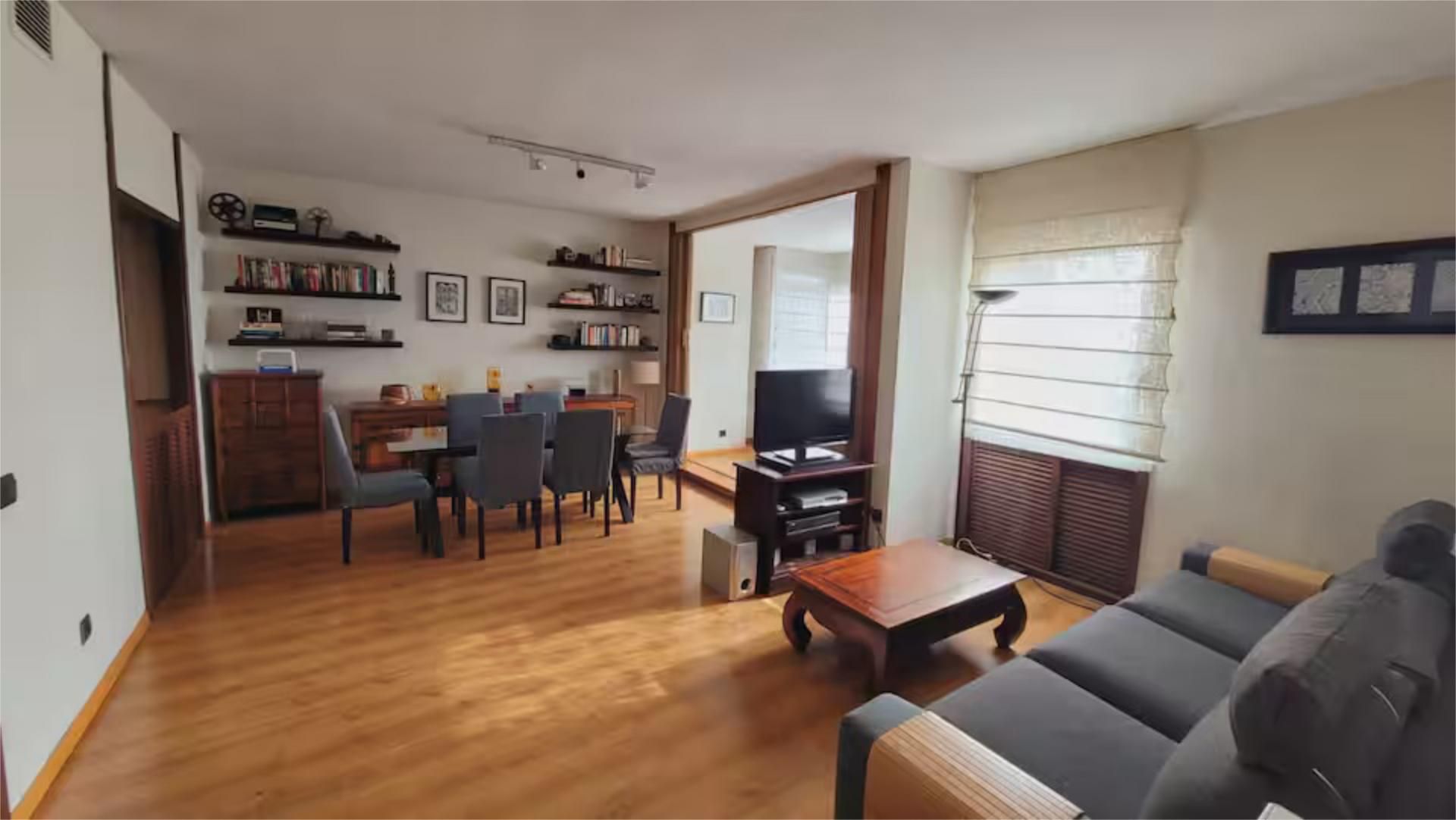 Sala de estar de Piso de alquiler en  Madrid Capital con Aire acondicionado, Calefacción y Parquet