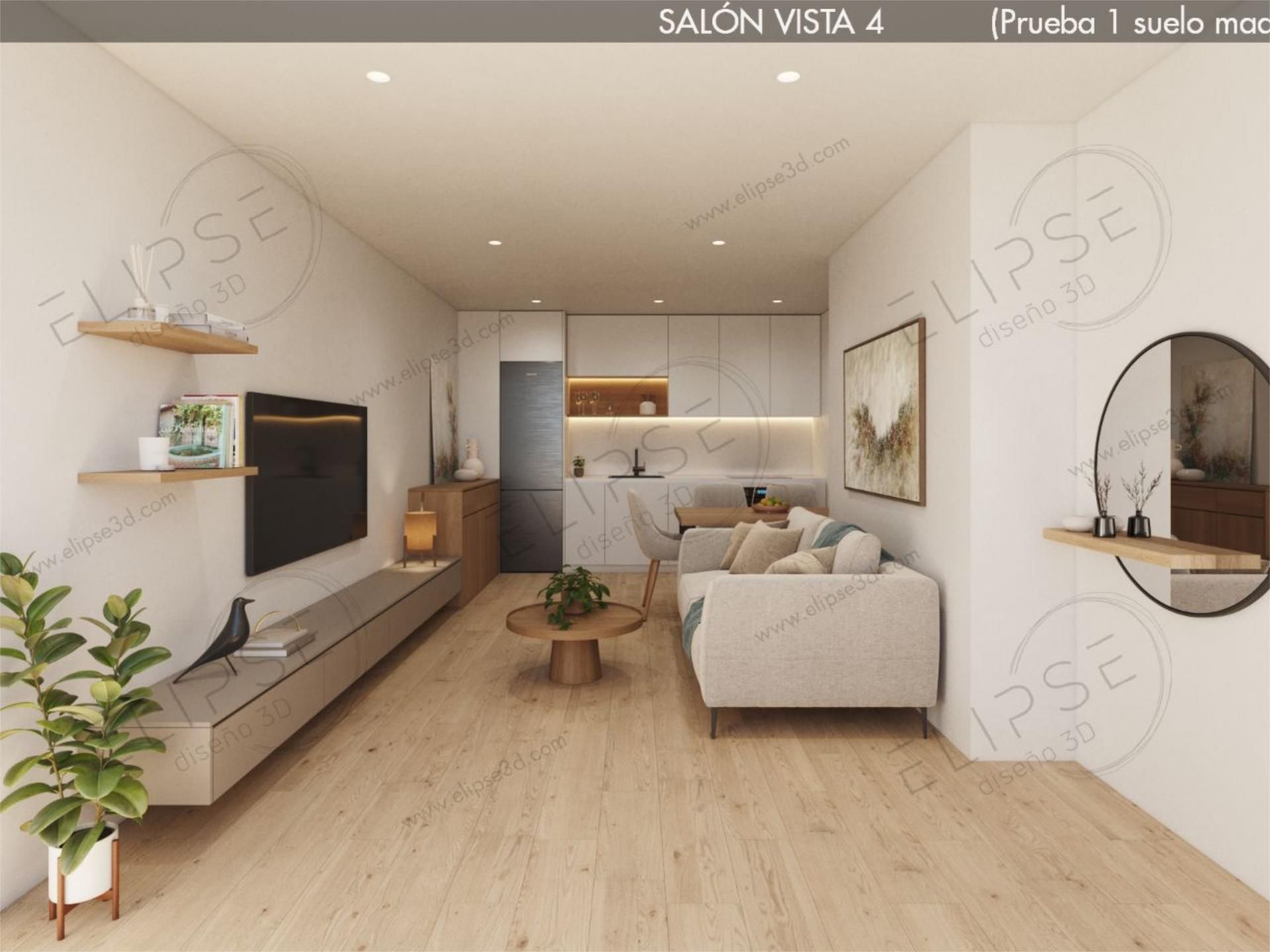 Sala d'estar de Pis en venda en  Murcia Capital amb Aire condicionat, Parquet i Moblat