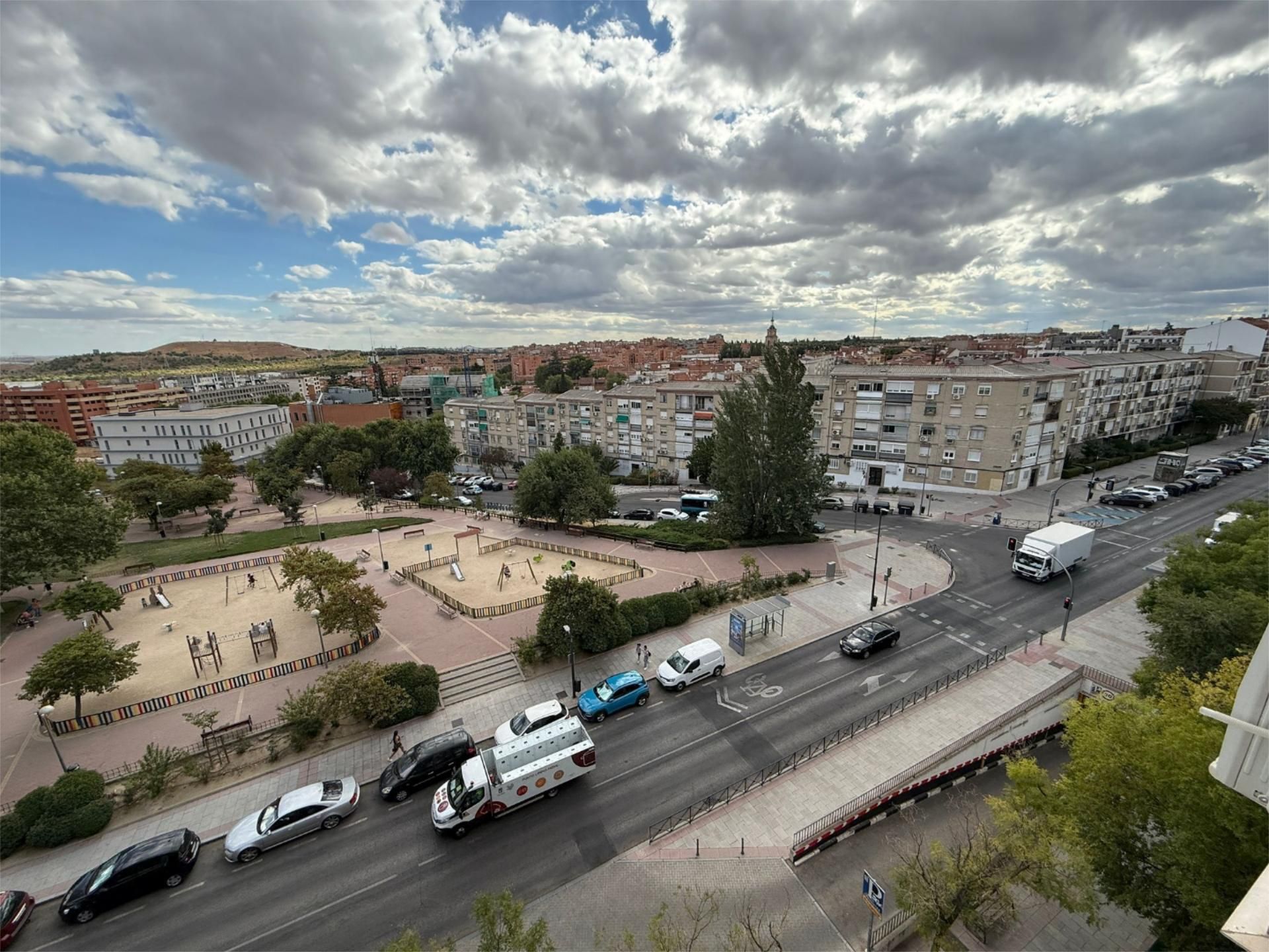 Exterior view of Flat for sale in  Madrid Capital  with Heating, Parquet flooring and Terrace