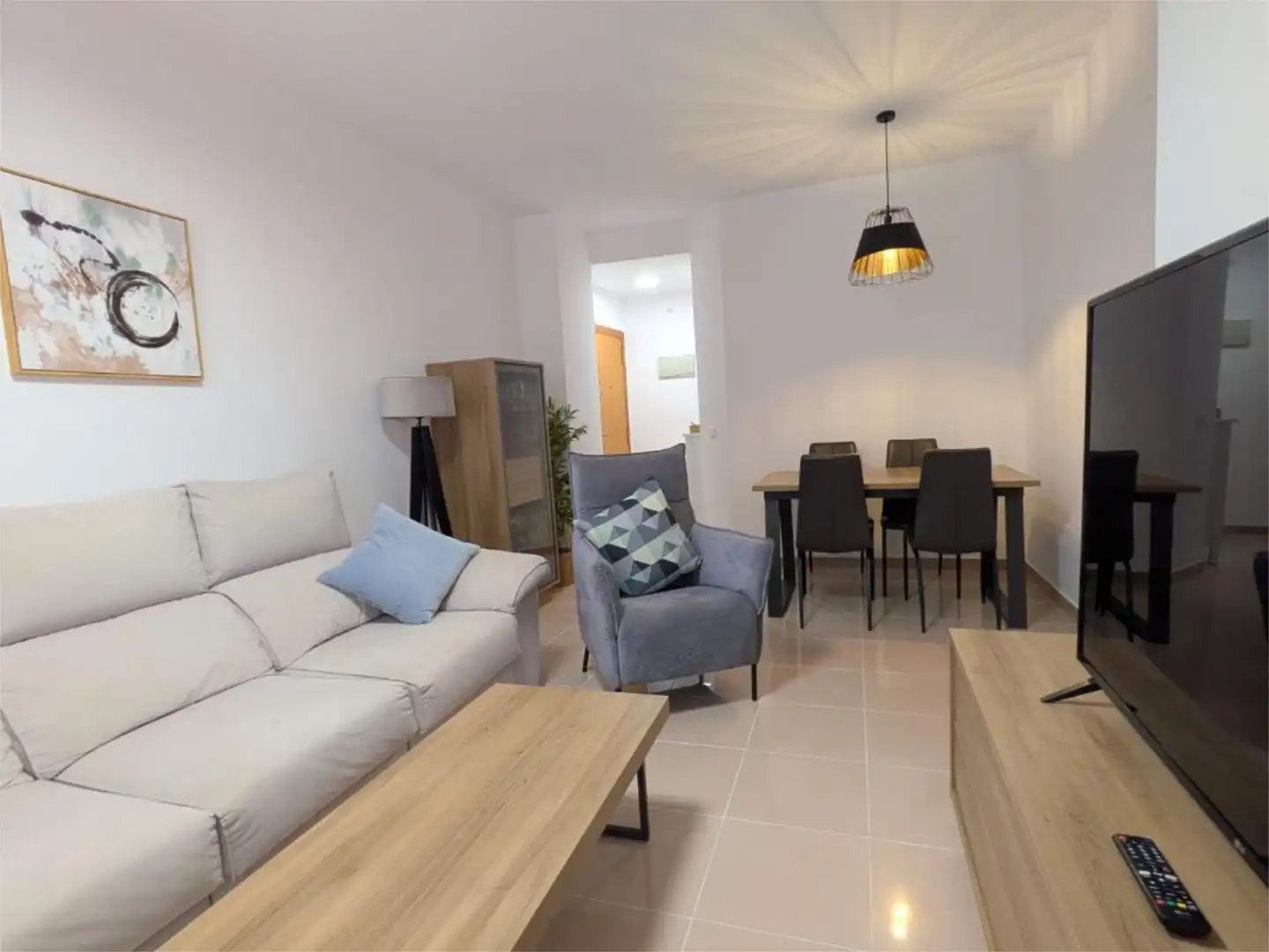 Living room of Flat for rent in Rota  with Air Conditioner, Swimming Pool and Furnished