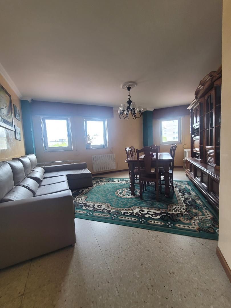 Living room of Flat for sale in Ferrol  with Terrace, Furnished and Oven