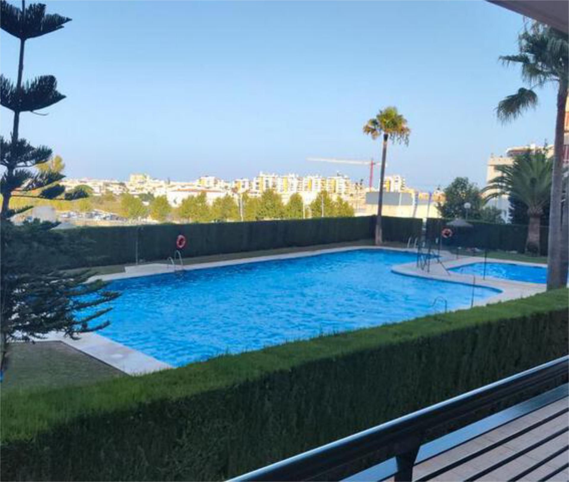Piscina de Pis de lloguer en Mijas amb Jardí privat, Terrassa i Piscina
