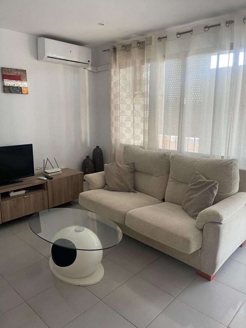 Sala de estar de Piso de alquiler en Málaga Capital con Aire acondicionado, Terraza y Amueblado